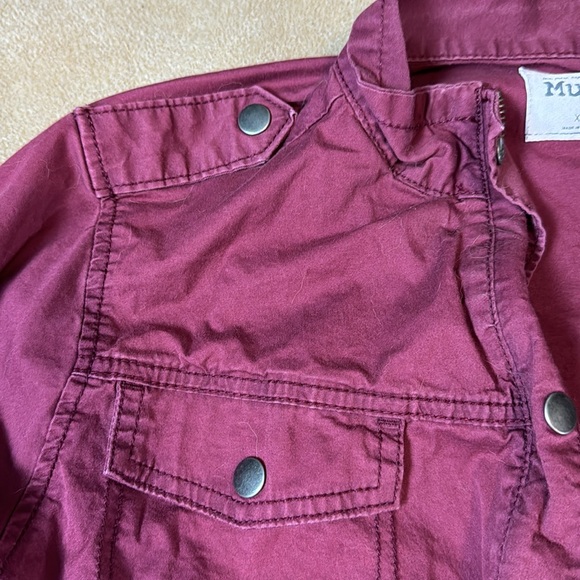 Mudd maroon military jacket - Picture 7 of 12